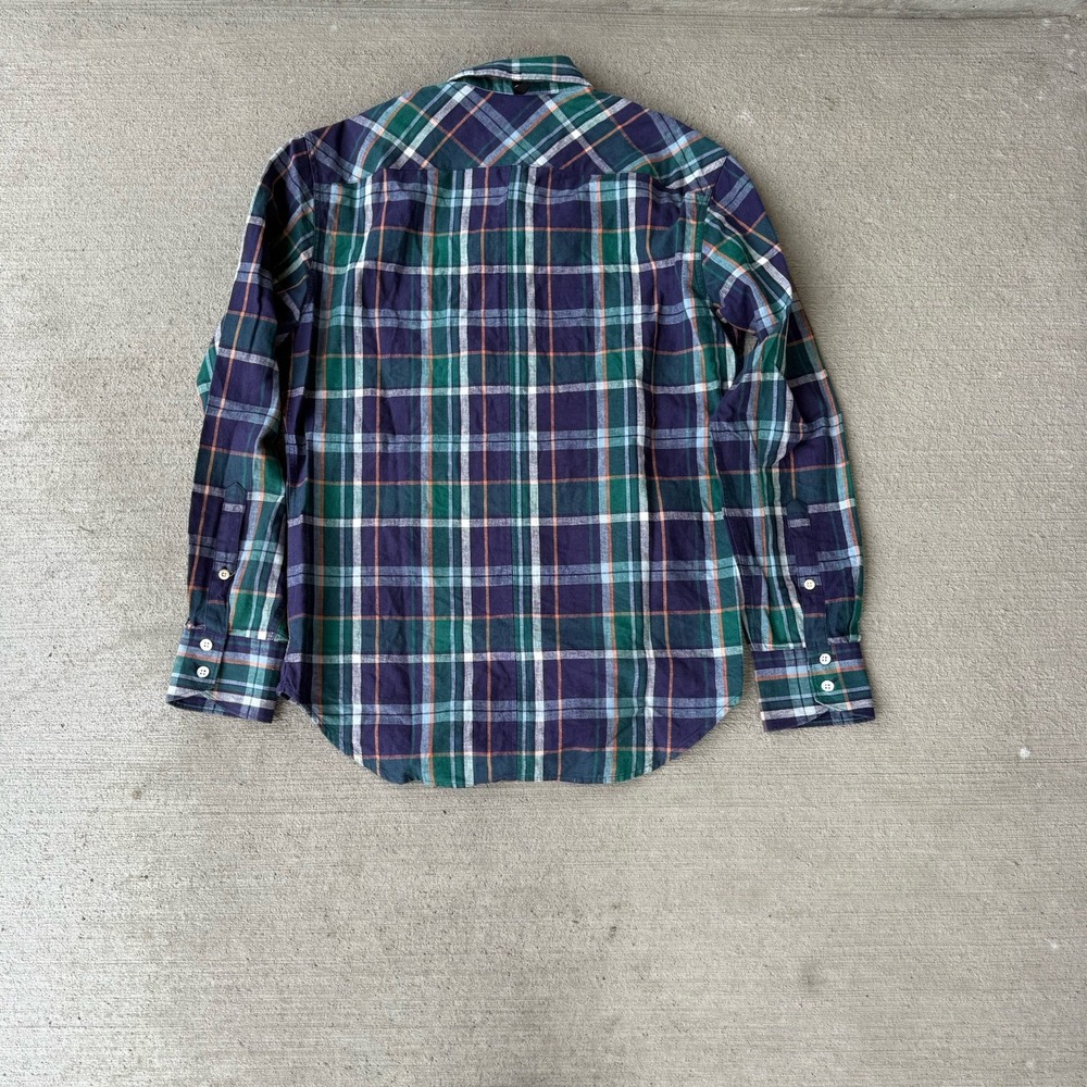 Rag & Bone Fit 2 Flannel Shirt Men's Medium Japanese Plaid Button Front - Picture 5 of 6